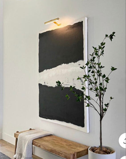 Stilvolle Akzentbeleuchtung für Kunstwerke und Fotos