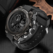 Herren Analog-Digital-Armbanduhr mit Stoppuhr und Alarm Veltrano