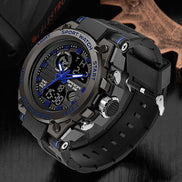 Herren Analog-Digital-Armbanduhr mit Stoppuhr und Alarm Veltrano