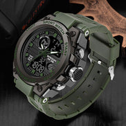 Herren Analog-Digital-Armbanduhr mit Stoppuhr und Alarm Veltrano