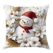 Weihnachtskissenbezüge 4er Set Samt 45 × 45 cm – Samtoria
