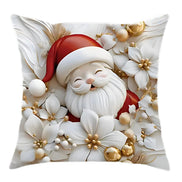 Weihnachtskissenbezüge 4er Set Samt 45 × 45 cm – Samtoria
