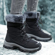 Damen Schnürstiefel mit Plüschfutter und kräftiger Sohle Virella
