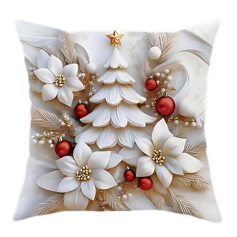 Weihnachtskissenbezüge 4er Set Samt 45 × 45 cm – Samtoria