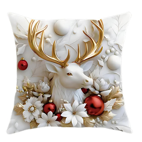 Weihnachtskissenbezüge 4er Set Samt 45 × 45 cm – Samtoria