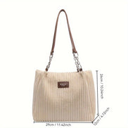 Cordira Corduroy Shoulder Bag – Schultertasche aus Cordstoff