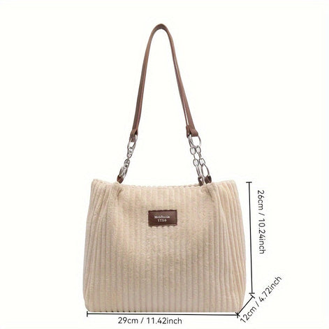 Cordira Corduroy Shoulder Bag – Schultertasche aus Cordstoff
