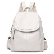 Damen Rucksack aus Mikrofaser-Kunstleder mit verdecktem Reissverschluss – Velarisse
