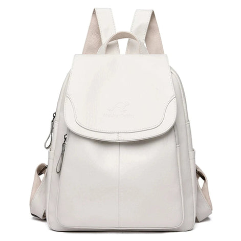 Damen Rucksack aus Mikrofaser-Kunstleder mit verdecktem Reissverschluss – Velarisse