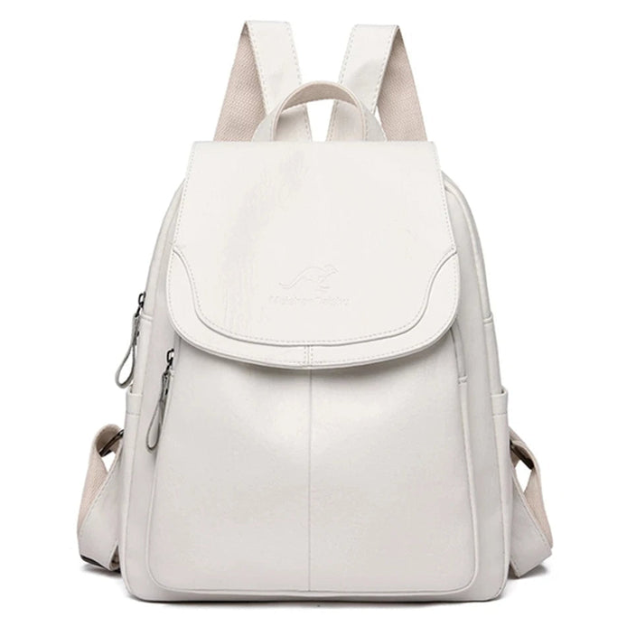 Damen Rucksack aus Mikrofaser-Kunstleder mit verdecktem Reissverschluss – Velarisse