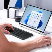 FoldType Touch Mini-Tastatur – Faltbare Bluetooth-Tastatur mit Touchpad