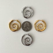 Damen Creolen mit Spiral-Motiv und offener Form – Spiravella
