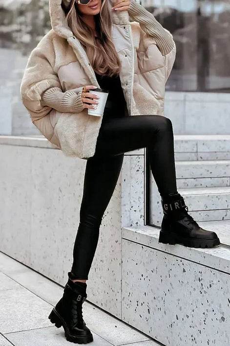 Inga Mantel – Winterjacke mit Kapuze und leichter Isolierung