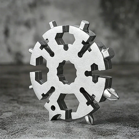 18-in-1 Multifunktionsschlüssel in Schneeflockenform – Hexavaro