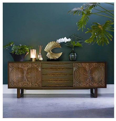 Lunaro Halbmond Skulptur – Dekoration für Zuhause und Büro