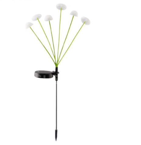 Solar Gartenleuchten mit 6 LED-Lichtköpfen, 2er-Set – Florvessa