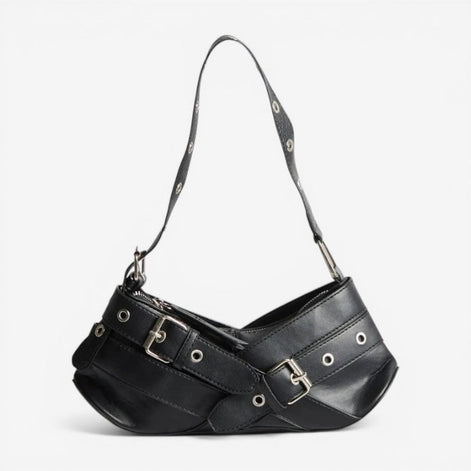 Schultertasche mit verstellbarem Gurt und Reißverschlussfach