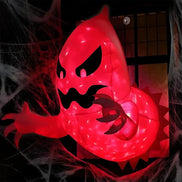 Aufblasbarer Halloween-Geist mit LED-Beleuchtung für Außen – PhantomGlow