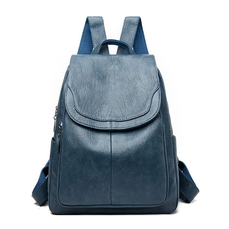 Damen Rucksack aus Mikrofaser-Kunstleder mit verdecktem Reissverschluss – Velarisse