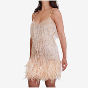 Lunaria Kleid – Damen Minikleid mit V-Ausschnitt, ärmellos und Polyester