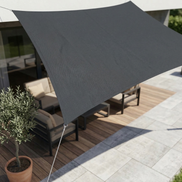 ShadeNova Rechteckiges Sonnensegel mit Befestigungsseilen für Garten und Terrasse