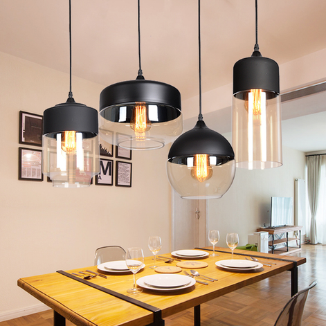 Lunovia LED Pendelleuchte aus Metall für Esszimmer, Küche und Wohnbereich