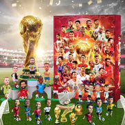 Fußball Adventskalender mit 24 Figuren und nummerierten Türchen – Torviano