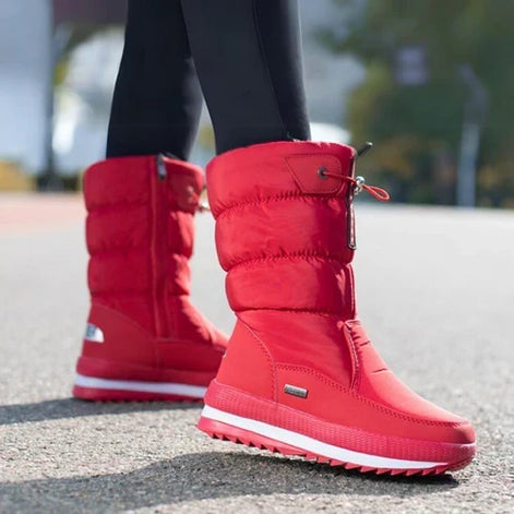 Damen Gefütterte Stiefel mit seitlichem Reißverschluss Valerisse