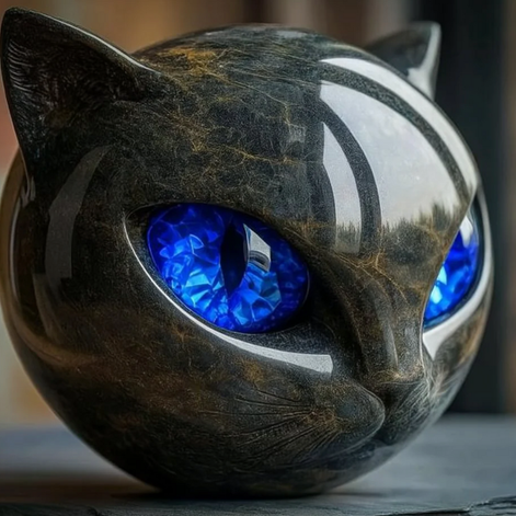 Mini Katzenfigur – Dekorative Skulptur für Tisch und Regal