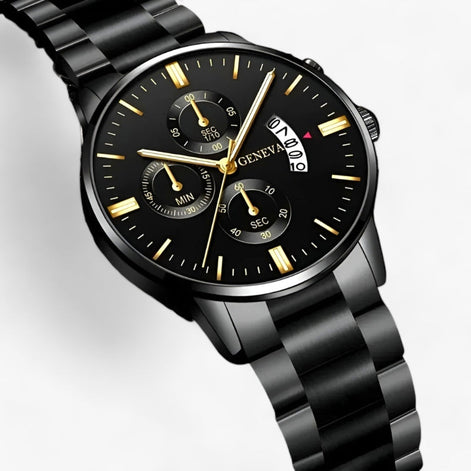 Herren Armbanduhr mit rundem Zifferblatt