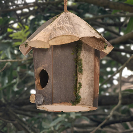 Vogelhaus mit Aufhängeseil für den Außenbereich