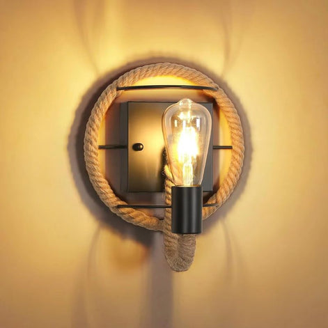 Cordara LED Wandleuchte mit Seildesign aus Metall