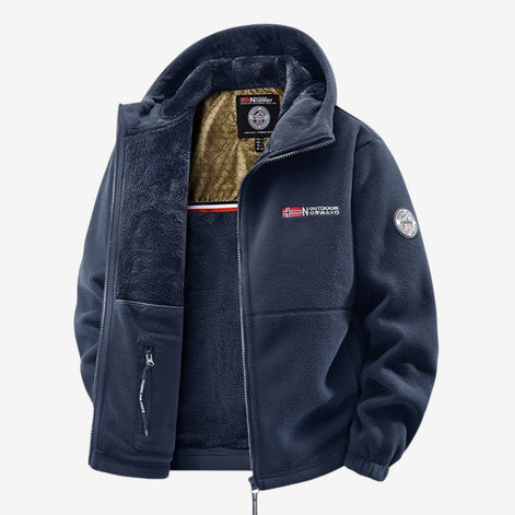 Herren Winterjacke mit Thermofutter und wasserabweisendem Material – Norvello