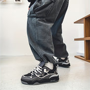 Norevix Herren Sneaker mit Schnürung und Runder Zehenform