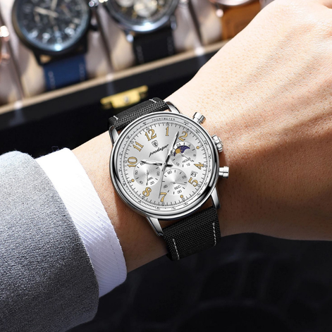 Herren Quarzuhr mit Metallgehäuse im robusten Design