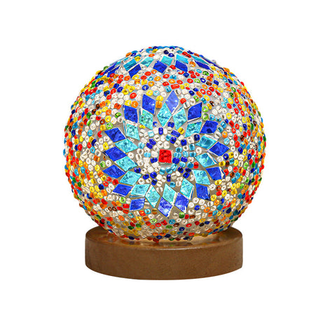 Mireva Tischleuchte mit Mosaikdesign – LED Lampe mit dimmbarer Funktion