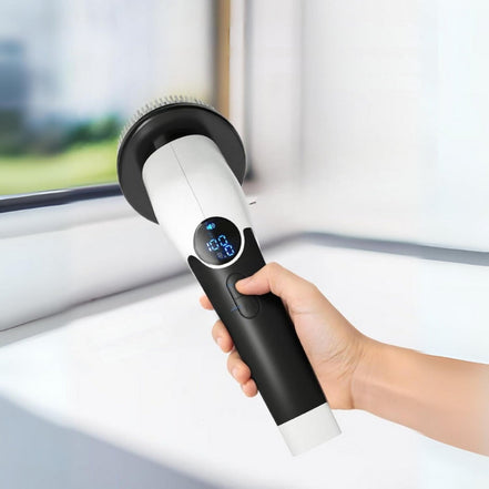 Scrubnex Akku-Reinigungsschrubber mit abnehmbarem Griff und Display