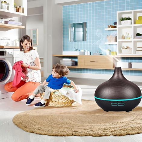 Tragbarer Aroma Diffuser mit LED Licht und Fernbedienung – Novalis