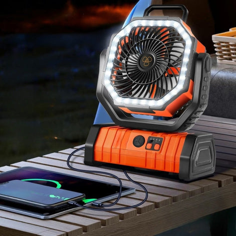Airvexo 3-in-1 Ventilator mit LED-Licht und Fernbedienung