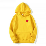 HeartBeat Hoodie – Unisex Kapuzenpullover mit Herzdetail