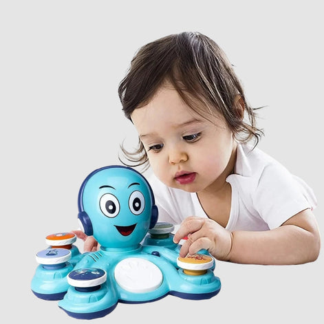 Octavio Kinder Musikspielzeug Oktopus mit Soundfunktionen