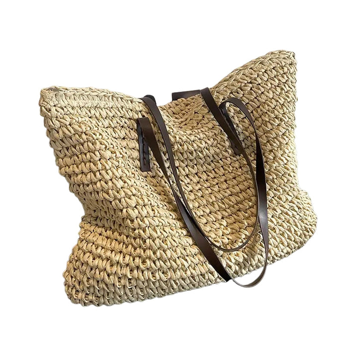 Laymira Damen Shopper aus Naturfasern mit verstellbaren Trägern
