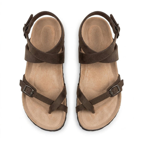 Tavirella Damen Sandalen mit Zehenriemen und Schnallenverschluss