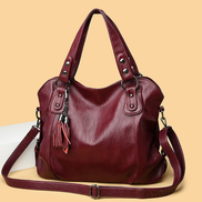 Zenvira Handtasche – Handtasche mit mehreren Reißverschlussfächern und verstellbarem Schulterriemen