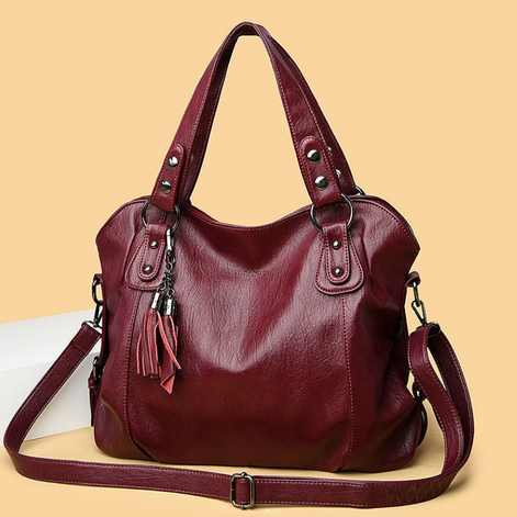Zenvira Handtasche – Handtasche mit mehreren Reißverschlussfächern und verstellbarem Schulterriemen