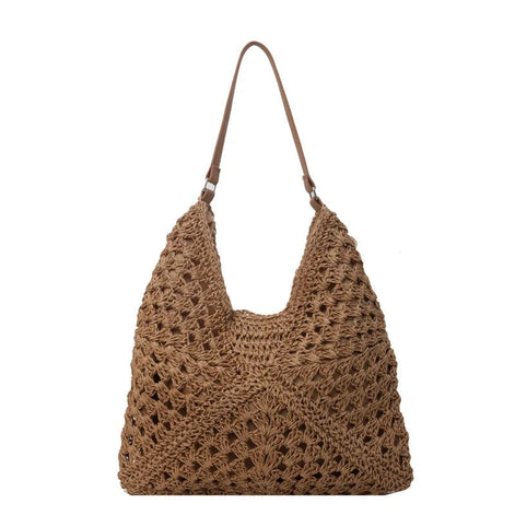 Emeliora Damen Schultertasche mit geflochtener Struktur