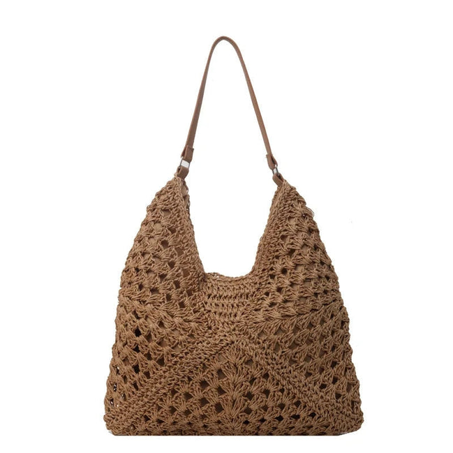 Emeliora Damen Schultertasche mit geflochtener Struktur