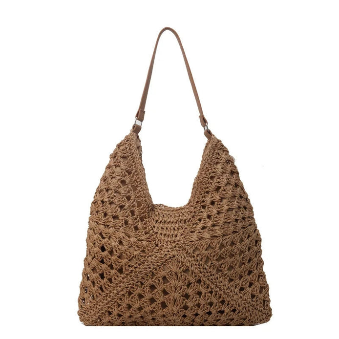 Emeliora Damen Schultertasche mit geflochtener Struktur