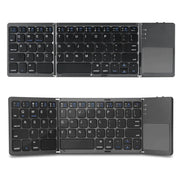 FoldType Touch Mini-Tastatur – Faltbare Bluetooth-Tastatur mit Touchpad