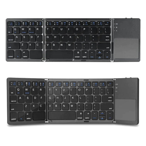 FoldType Touch Mini-Tastatur – Faltbare Bluetooth-Tastatur mit Touchpad